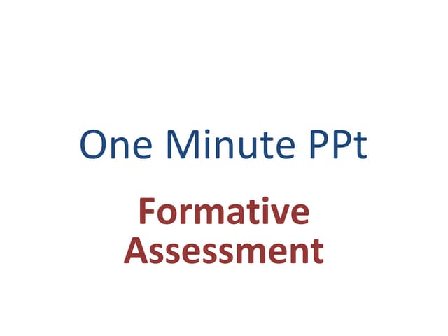 Form assess,1min