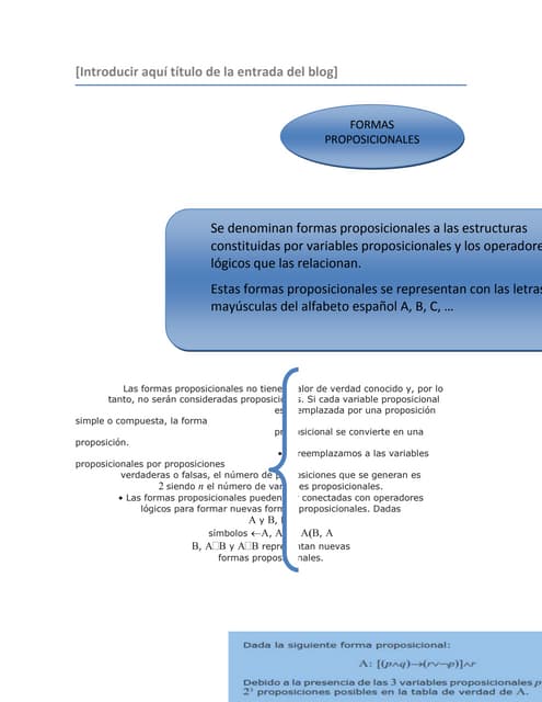 Formass proposicionales