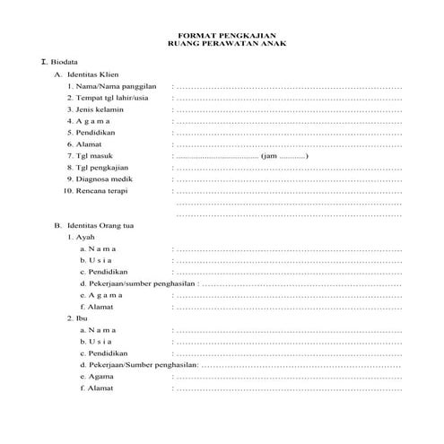 Contoh Format lembaran rm | DOC