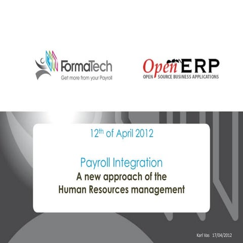 OpenERP - Payroll IntegrationFormatech