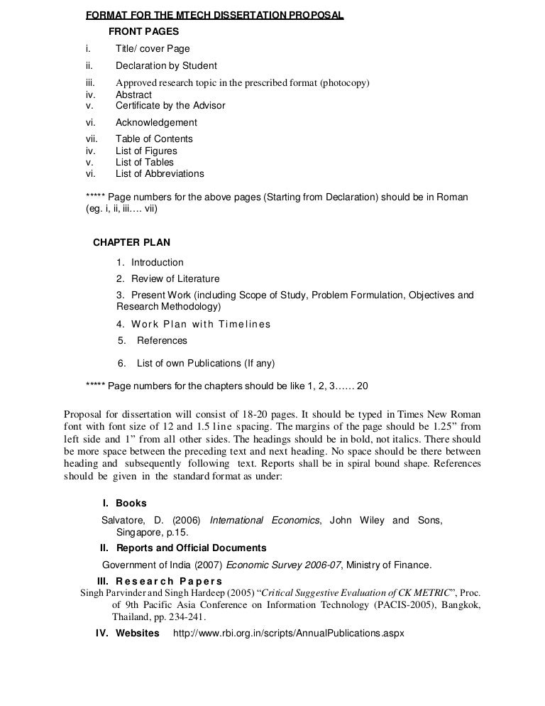 Dissertation proposal - tqm