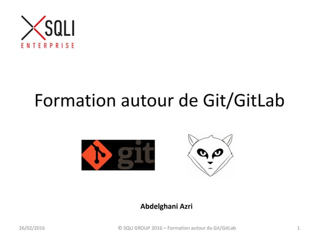 Formation autour de git et git lab