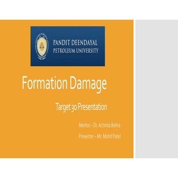 Formation damage | PPTX