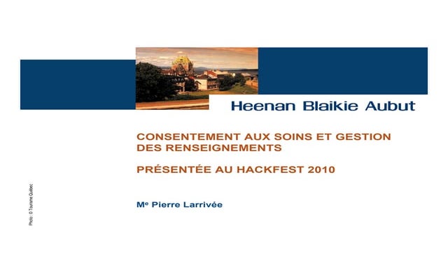 Conservation et la circulation des renseignements personnels des services de ...
