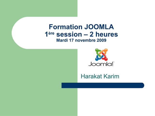 Formation joomla 1ere_session