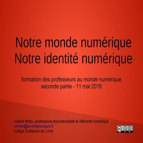 Formation monde numérique 20160511