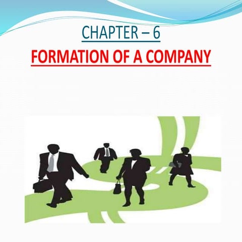 Formation of a company