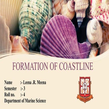 Formation of coastline