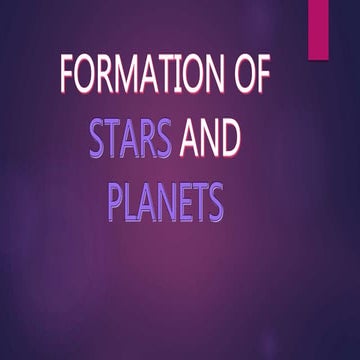 Formation of stars and planets