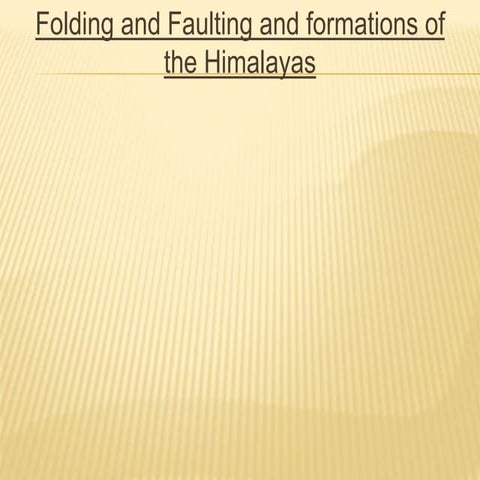 Formation of the himalayas