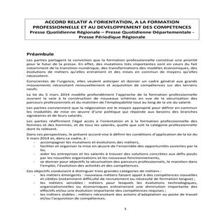 IDCC 2483 Formation professionnelle...