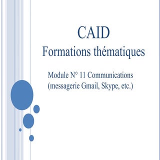 Formation thématique module n° 11