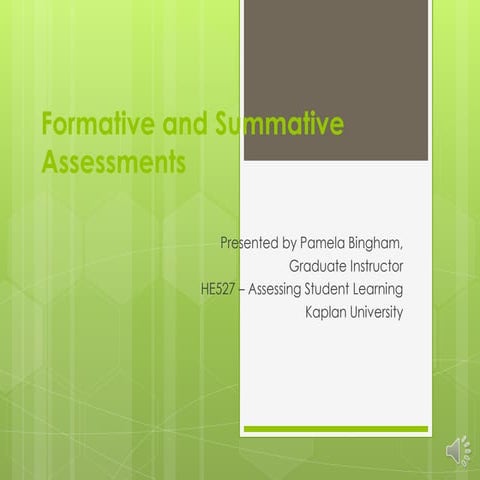 Formative and summative assessments unit 3 revised without references