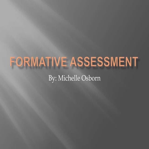 Formative assessment