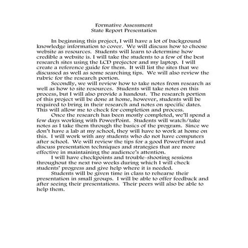 Formative assessment