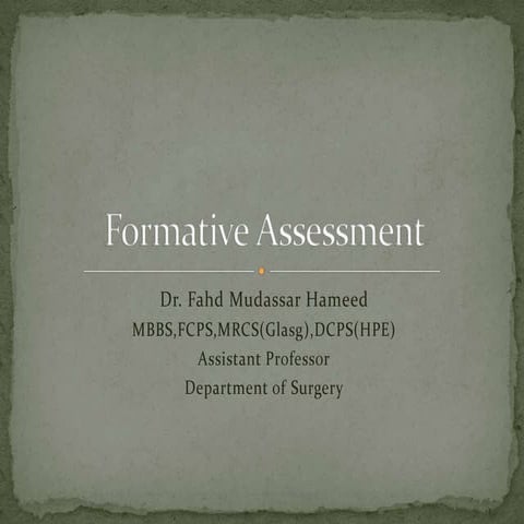 Formative assessment