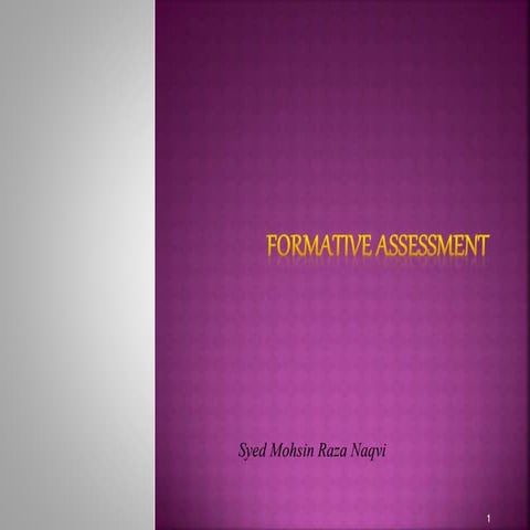 Formative assessment