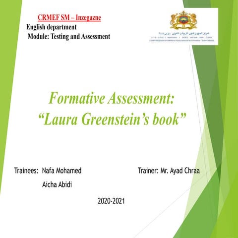Formative assessment   aicha abidi &amp; mohame nafa
