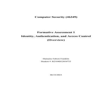 Identity, Authentication, and Access Control