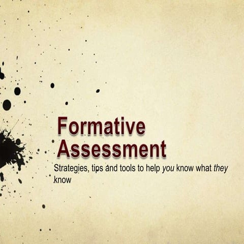Formative assessment april 18