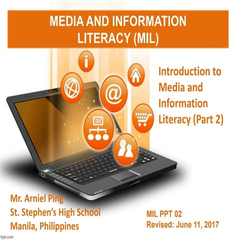 Media and Information Literacy (MIL) 1. Introduction to MIL (Part 2)- Charact...