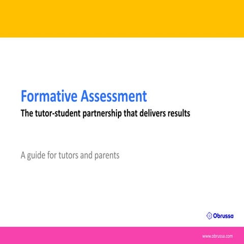 Formative assessment: an important teaching tool for any subject 