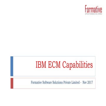 Formative software solutions IBM Filenet capabilities