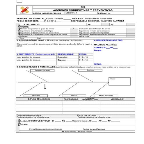 LISTA DE DOCUMENTOS OBLIGATORIOS ISO 9001:2015 | PDF