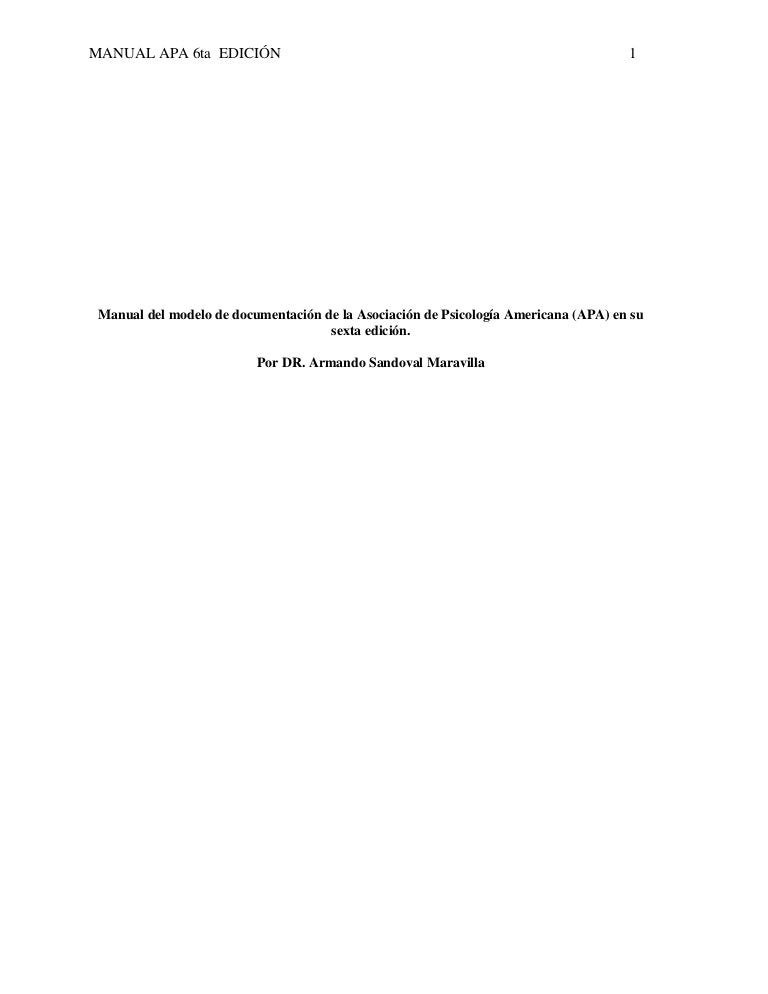 formato apa 6 edicion