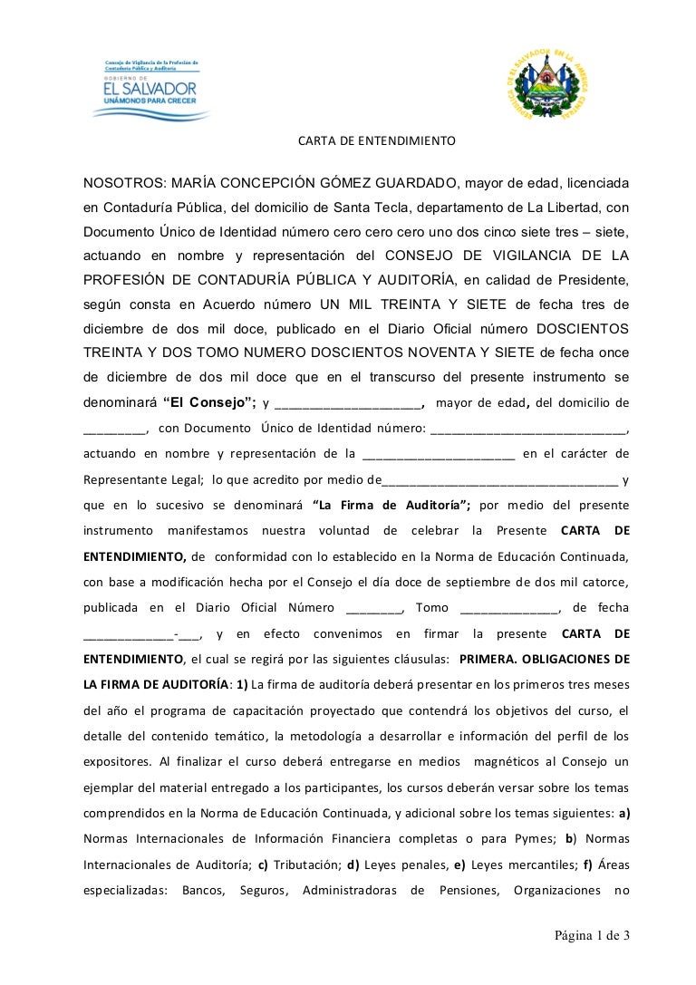 formato de carta oficial