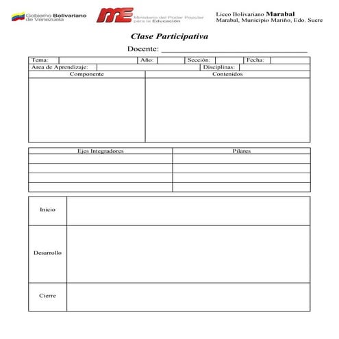Formato Clase Participativa | PDF