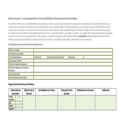 Bitácora y sus características. | PDF