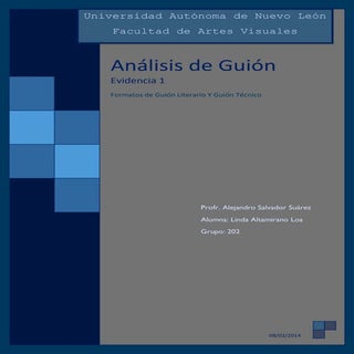 Formato de guión técnico y literari...