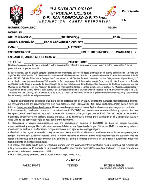 FORMATO DE INSCRIPCIÓN-CARTA RESPONSIVA