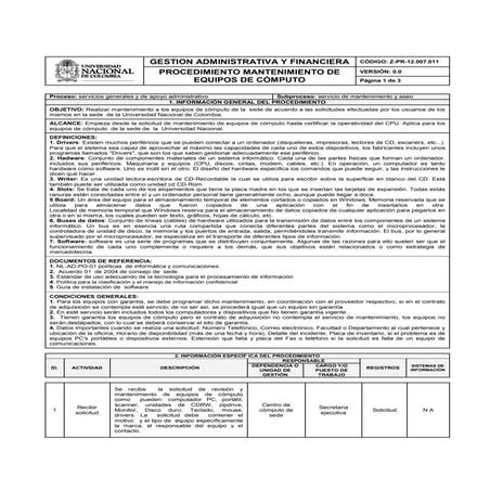 Formato de mantenmiento