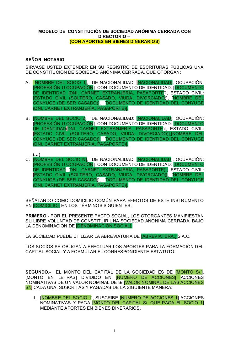 formato para minutas de juntas
