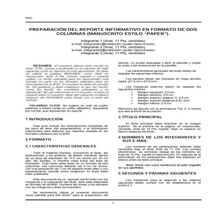 Modelo para informe en ieee | PDF