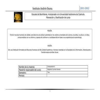 Formato de planeación y encuadre agto ene 2011 - 2012
