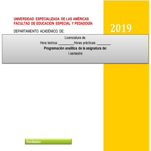 Formato de planificacion