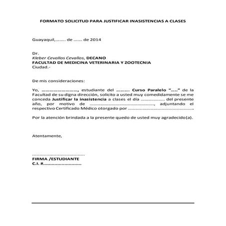 Formato de solicitudes de estudiantes