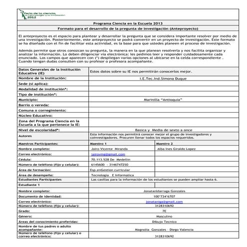 Formato explora 2013 7e