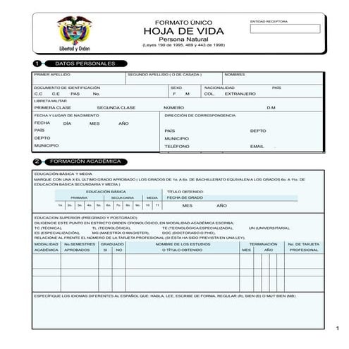 Formato hoja de vida   edith