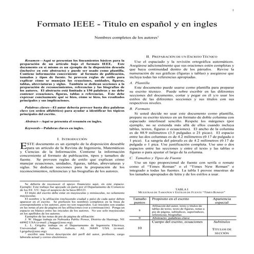 Modelo para informe en ieee | PDF