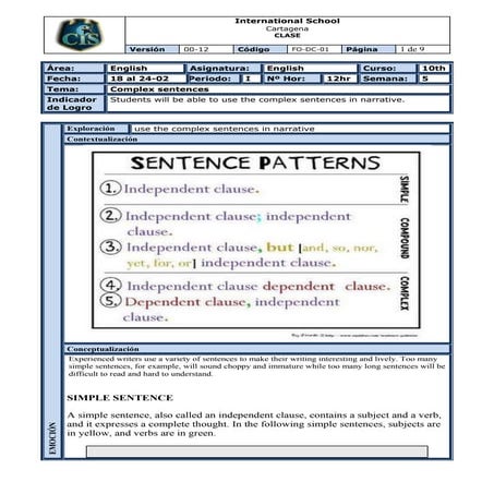 Formato plano 10th week5_complex_sent
