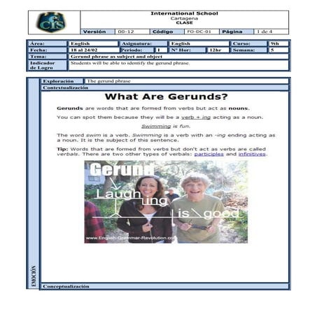 Formato plano 9th week5_gerundas_subobj