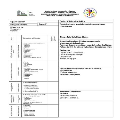 Formato De Plan De Clase Para Preescolar Variaciones Clase Images