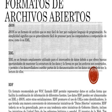 Formatos de archivos abiertos 