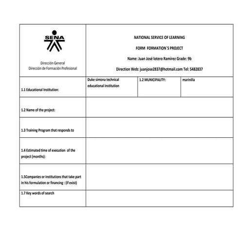 Formato sena ingles 2013