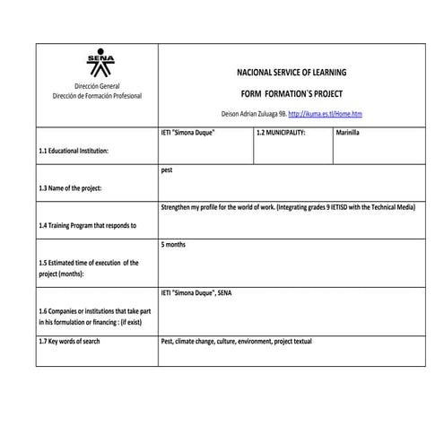 Formato sena ingles contraplagas deison