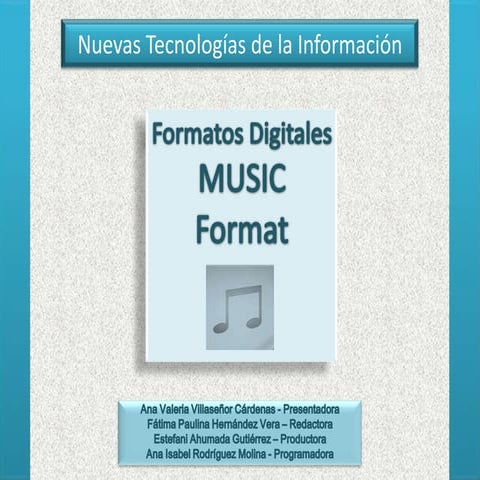 Formatos de música